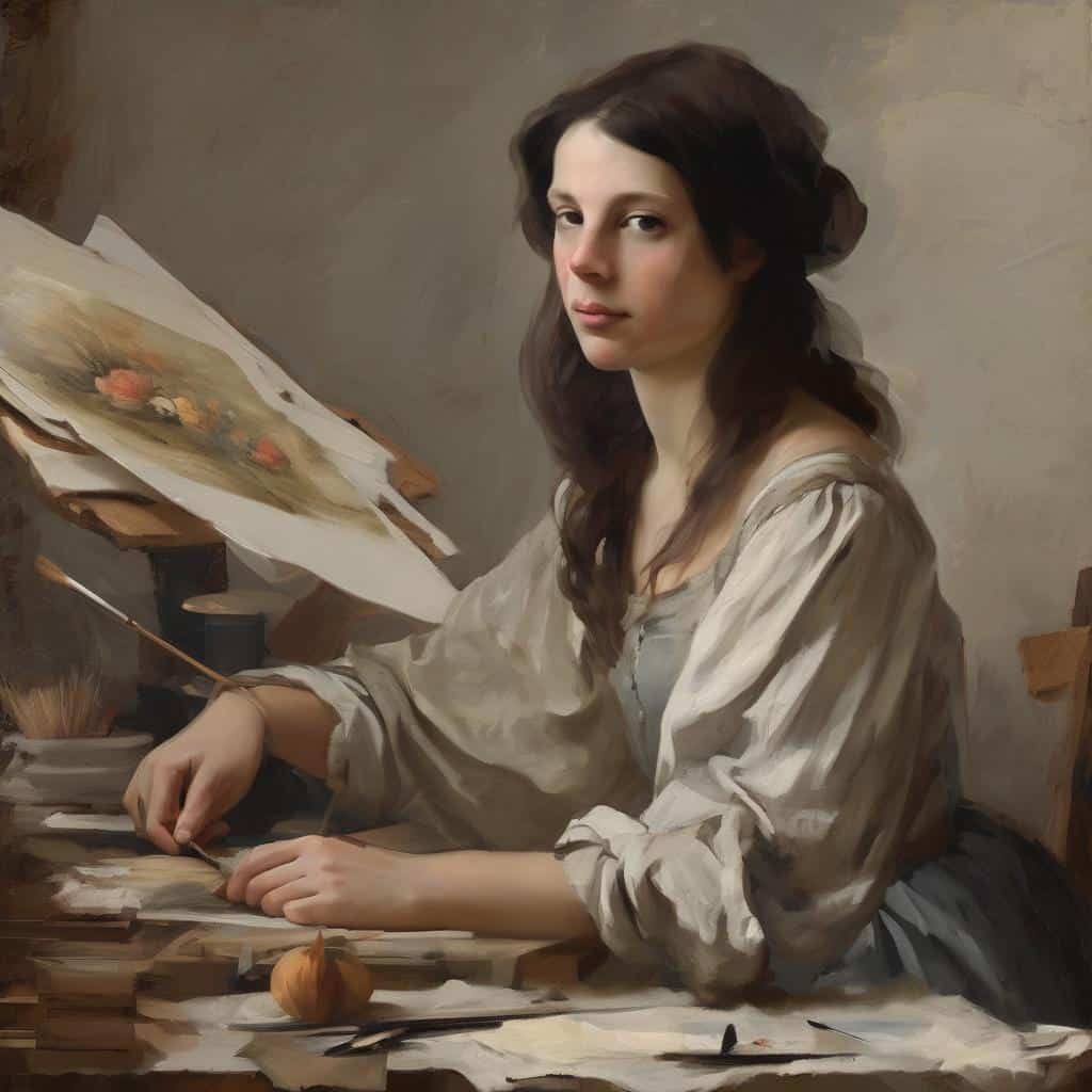 αφηρημένη τέχνη, έκφραση πέρα από τη μορφή, νεαρή γυναίκα ζωγράφος, δημιουργικότητα, καλλιτεχνική έκφραση, πίνακας, ζωγραφική, σύγχρονη τέχνη, εικαστικές τέχνες.